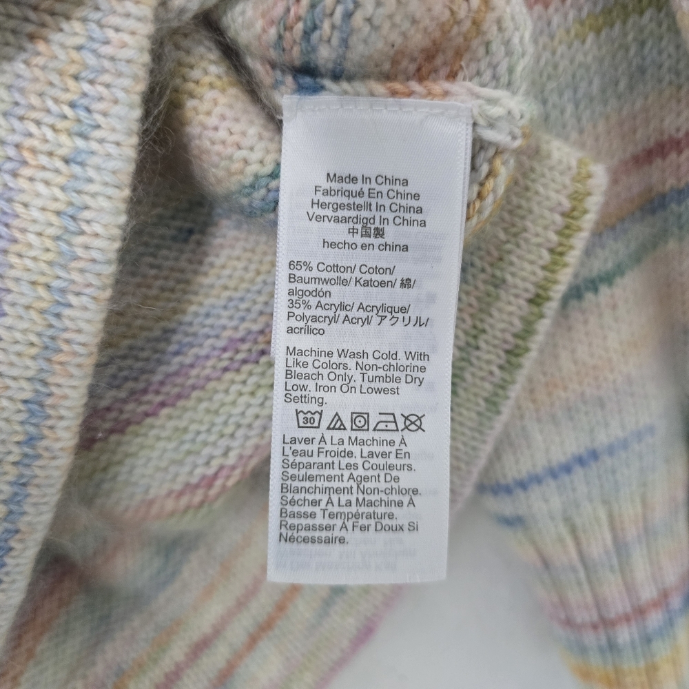 J. Crew Space Dyed Boxy Crewneck Knit Sweater Medium - Picture 4 of 5